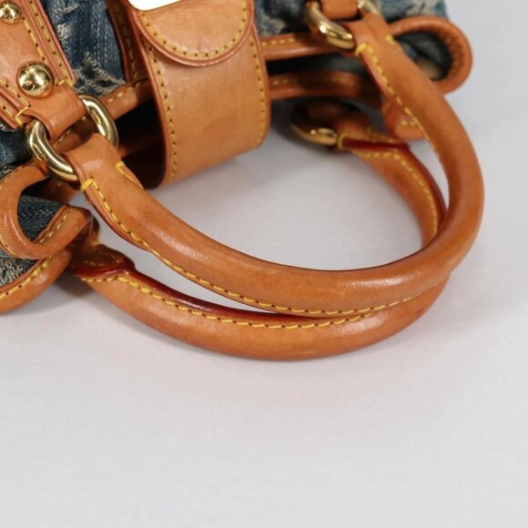 LOUIS VUITTON Monogram denim Preity Hand Bag Blue M95020 LV Auth 140355V - Picture 9 of 16